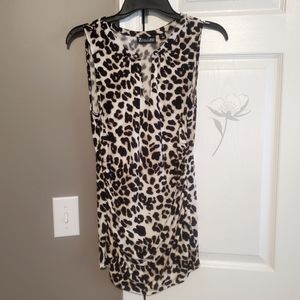 Leopard Print Tank Top Never Worn tore tags off too long. Great dress tank.
